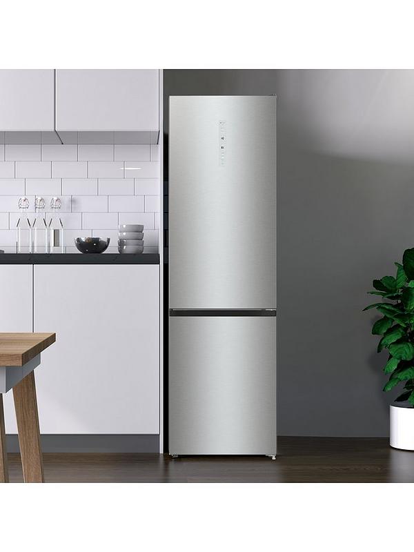 Hisense RB470N4SICUK 60cm Wide, Total No Frost, C rating, Freestanding Fridge Freezer - Stainless Steel - Image 3